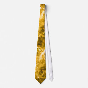 Yellow Crumpled Texture Tie