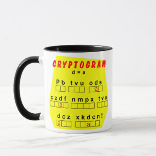 Yellow Cryptogram Mug