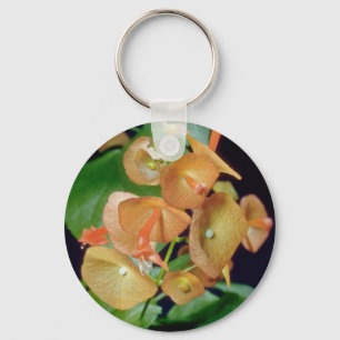 yellow Cup and saucer (Holmseioldia manguinea) flo Key Ring