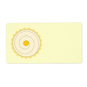 Yellow Cupcake. Iced cake.