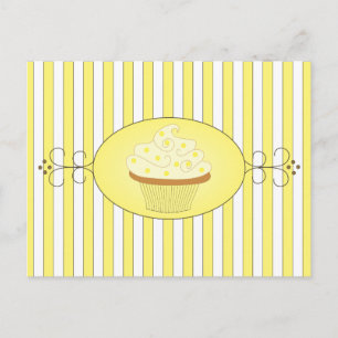 Yellow Cupcake Postcard