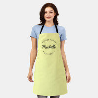 Yellow Custom Name Year Master Baker