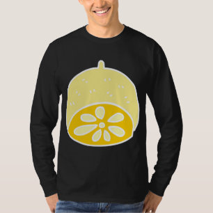 Yellow Cute Food Lemon Fruit Cartoon Kawaii Anime T-Shirt