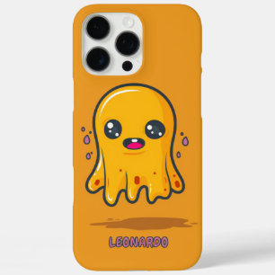Yellow Cute Kawaii Ghost iPhone 16 Pro Max Case