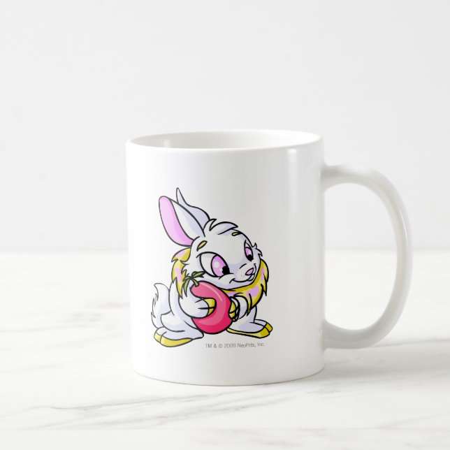 Yellow Cybunny hugging Negg Coffee Mug (Right)