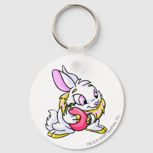 Yellow Cybunny hugging Negg Key Ring