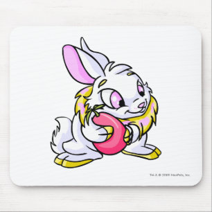 Yellow Cybunny hugging Negg Mouse Pad