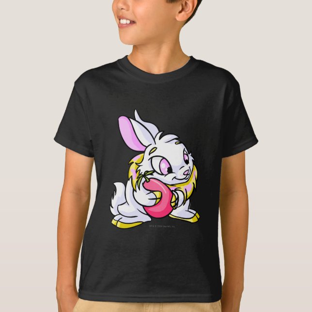 Yellow Cybunny hugging Negg T-Shirt (Front)