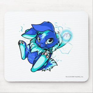 Yellow Cybunny with Stars Mouse Pad