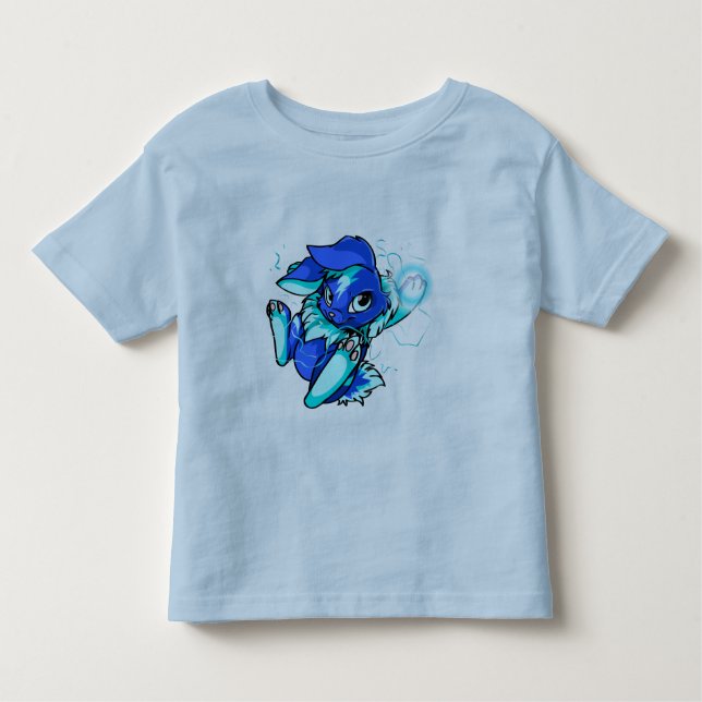 Yellow Cybunny with Stars Toddler T-Shirt (Front)