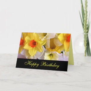 Yellow Daffodil Birthday Card