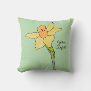 Yellow Daffodil Cushion