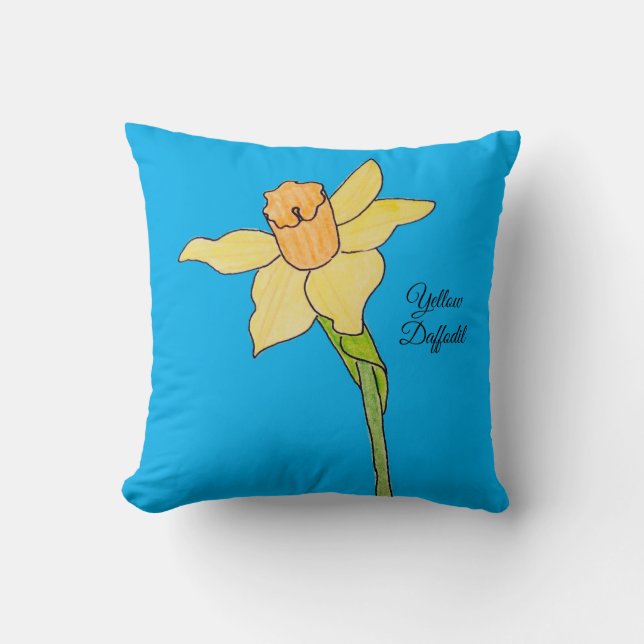  Yellow Daffodil  Cushion (Front)