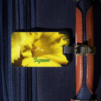 Yellow Daffodil Flower Close Up Personalised
