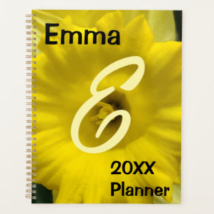 Yellow Daffodil Flower Planner