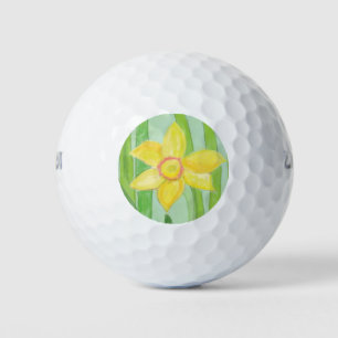 Yellow Daffodil Golf Balls