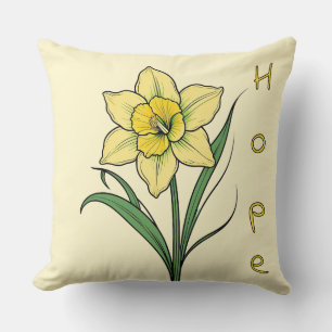 Yellow Daffodil (Hope) Cushion