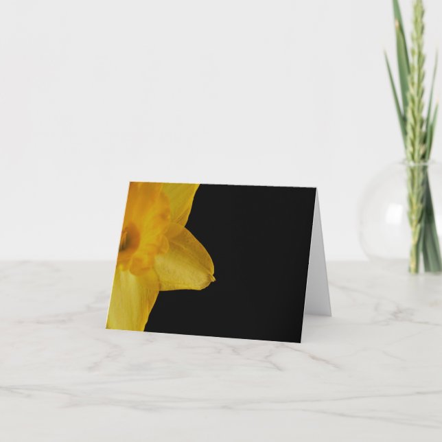 Yellow Daffodil Note Card (Front)
