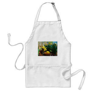 Yellow Daffodils and a Yellow Easter egg Standard Apron