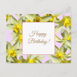 Yellow Daffodils Custom Postcard