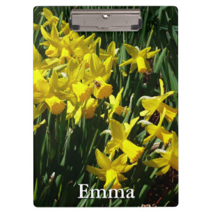 Yellow Daffodils I Cheery Spring Flowers Clipboard