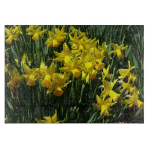 Yellow Daffodils I Cheery Spring Flowers Cutting Board