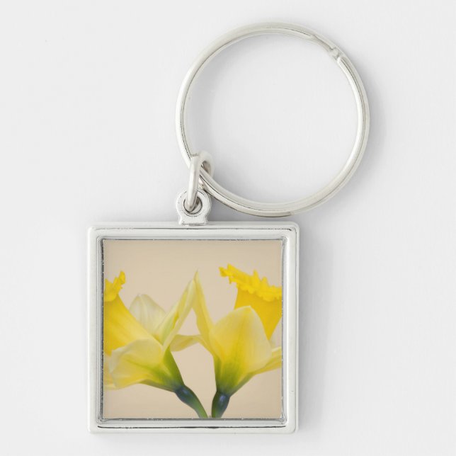 Yellow daffodils key ring (Front)