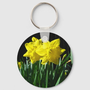 Yellow daffodils - Keychain