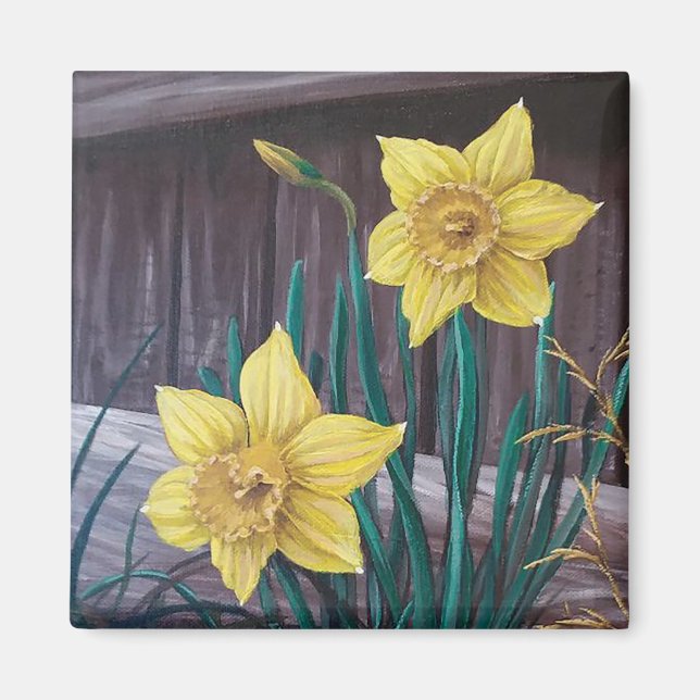 Yellow Daffodils Magnet (Front)