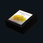 Yellow Daffodils on White Spring Wedding Gift Box<br><div class="desc">The pretty Yellow Daffodils on White Spring Wedding Gift Box can be personalised with the names of the bride and groom and their March, April or May springtime marriage ceremony date. Create a personalised keepsake gift for the newlyweds or a thank you gift for your wedding attendants, bridesmaids and bridal...</div>