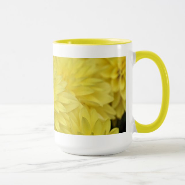 Yellow dahlia mug (Right)