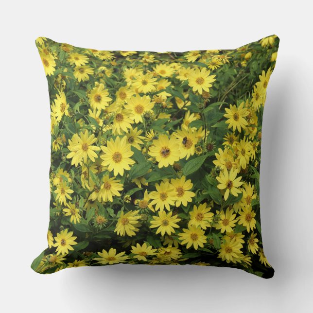 Yellow Daisies Cushion (Front)