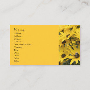 Yellow Daisies Flower Photography Business Card