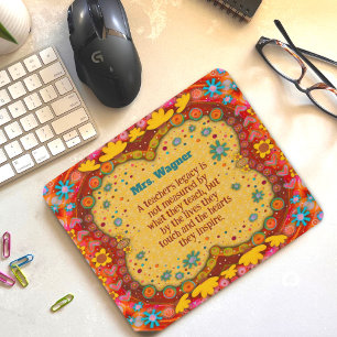Yellow Daisies Inspirational Inspirivity Teacher Mouse Pad