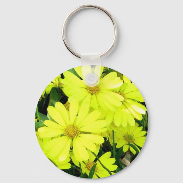 Yellow Daisies Key Ring (Front)