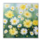 Yellow Daisies Meadow Watercolor