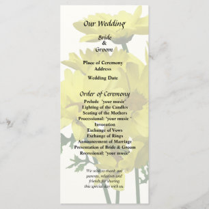 Yellow Daisies Program