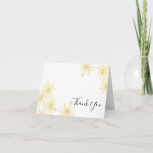 Yellow Daisies Thank You Card