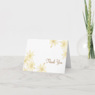 Yellow Daisies Thank You Card