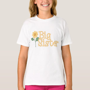 Yellow Daisy Big Sister T-shirts