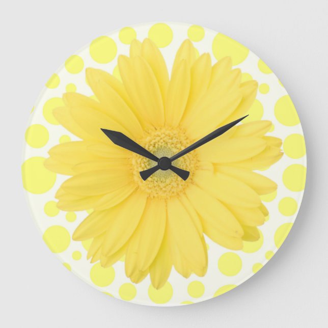 Yellow Daisy Clock (Front)