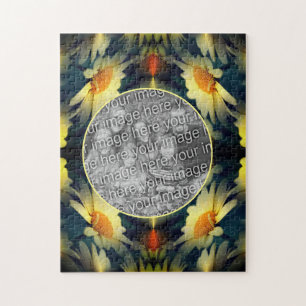 Yellow Daisy Flower Abstract Create Your Own Photo Jigsaw Puzzle