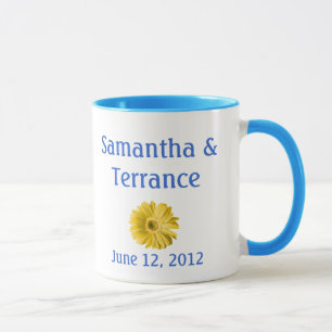 Yellow Daisy Flower Customisable Mug