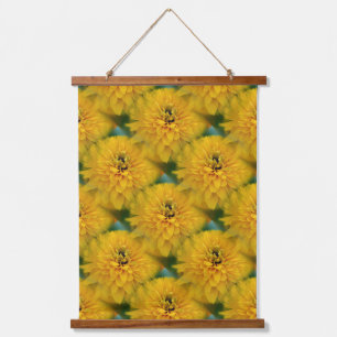 Yellow Daisy Flower Nature Pattern Hanging Tapestry