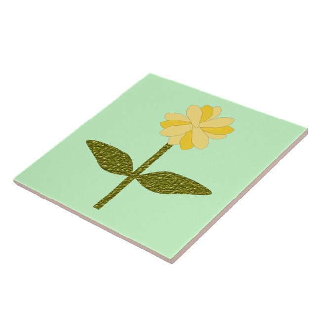 Yellow Daisy Flower Tile (Side)