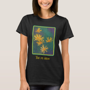 Yellow Daisy Flowers Impressionist Photo Painting  T-Shirt