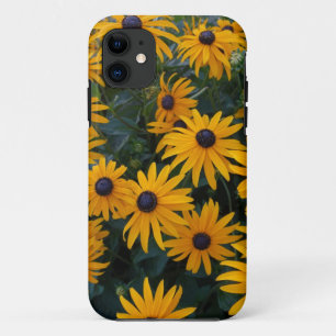 Yellow daisy garden flowers. iPhone 11 case