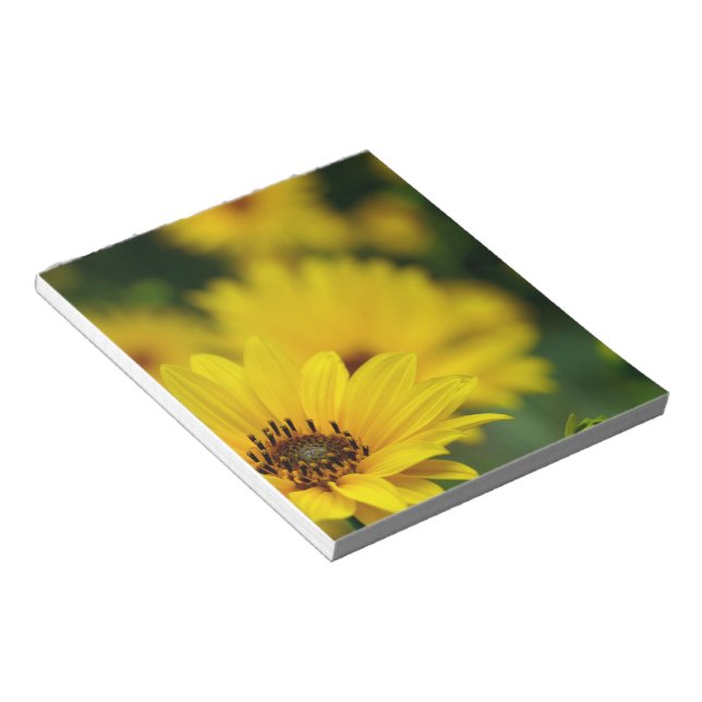 Yellow Daisy Helenium Notepad (Angled)