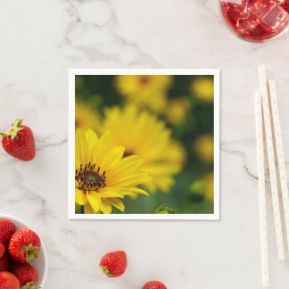 Yellow Daisy Helenium Paper Napkins
