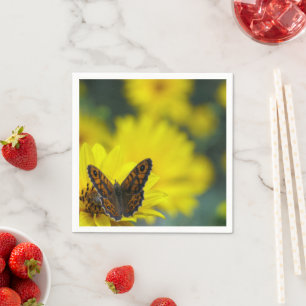 Yellow Daisy Helenium Paper Napkins